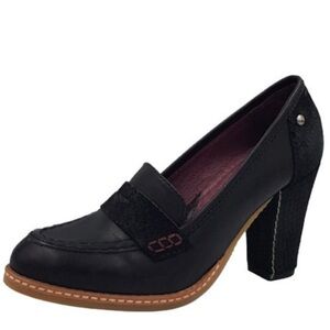 PIKOLINOS Black Leather Pump